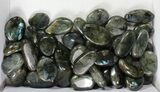 Lot: Polished Labradorite Pebbles - kg ( lbs) #77719-2